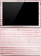 Pink and White Stripes Surface Pro 4 Skin